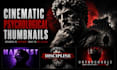 design cinematic psychological youtube thumbnails