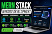 build a responsive react or mern stack website