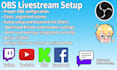 set up obs studio for streaming and recording