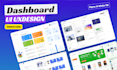 design a modern dashboard UI UX in figma
