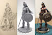 sculpt custom tabletop miniature, human figures, custom models for 3d printing