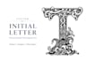 design a personalized ocean style initial letter