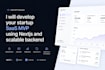build modern saas web app using nextjs react and scalable backend