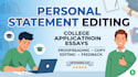edit your personal statement or college application essay