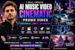 create ai music video cinematic promo video