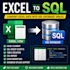convert CSV, xlsx, excel files into sql database