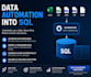 automate CSV, xlsx, json files into sql database