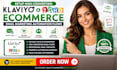 setup high converting klaviyo zoho ecommerce email marketing automation flows