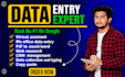 do excel word CRM data entry and web research professionlly