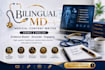 write professional medical content in arabic and english