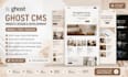 design  and develop ghost cms, ghost cms website, ghost website