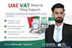 prepare vat calculation sheets and filing support for uae businesses