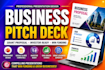 design business pitch deck grant proposal pitch deck presentation design