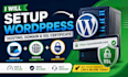 setup wordpress hosting, domain and SSL certificate