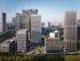 develop 3d urban environment,highrise office building,co working space rendering