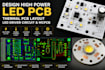 design high power led pcb, thermal pcb layout, led driver circuit and mcpcb