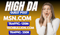 do guest post on techbullion and msn,com