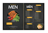 design a modern restaurant menu and digital menu