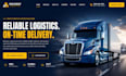 design logistics website trucking website freight cargo dispatch website