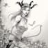 create creepy monster character illustration