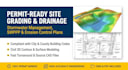 design site grading drainage stormwater management swppp for permit