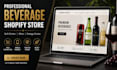 build soft drinks shopify store beverages store wine website energy drink store