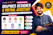 do design logo banner data entry graphics ms office and file conversion