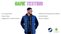 test and review your game and provide honest feedback