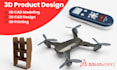 do 3d product modeling, 3d cad design, and 3d printing design in solidworks