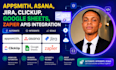 do appsmith asana jira clickup sheet zapier api integration