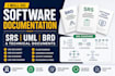 do software documentation, uml, srs, business requirement document for you