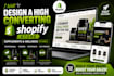 design high converting shopify store for supplement and wellness brands
