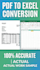 do PDF to excel data entry fast and accurately