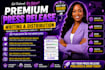 write and distribute premium press release on news sites