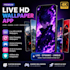 design,develop premium modern live HD 4,8k changing anime,gaming, wallpaper app