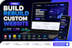 build rebuild custom website front end developer saas developer custom backend