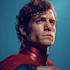 illustrate a superhero pop art portraits