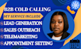 provide b2b cold calling and appointment setting for qualified leads