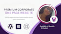build a one page website with elementor or divi