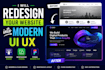 redesign your website into modern UI UX
