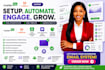 setup mailerlite, mailpoet, email automation, email templates campaign analytics