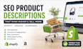 write seo product description amazon listing shopify description copywriting