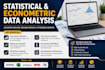do regression, time series and financial data analysis
