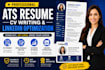 write an ats resume, CV, and optimize linkedin profile