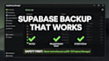 safely backup and clone your supabase database
