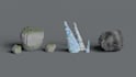 create minecraft rock and tree asset packs