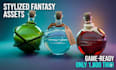 create stylized 3d game ready props and assets for your game