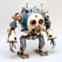do anime style mecha robot illustrations