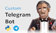 develop a professional custom telegram bot using python