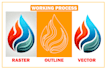 redraw, vectorize, convert logo or graphic to vector